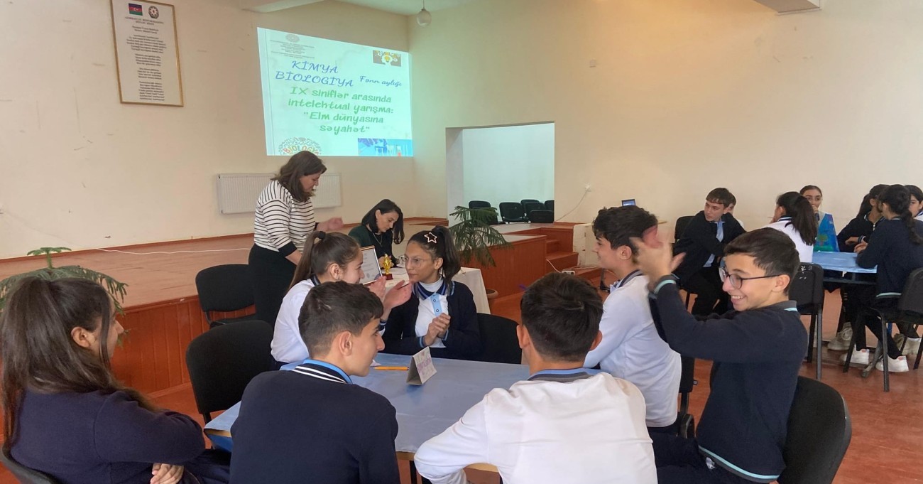 "Elm dünyasına səyahət"adlı intellektual bilik yarışı təşkil edilib.