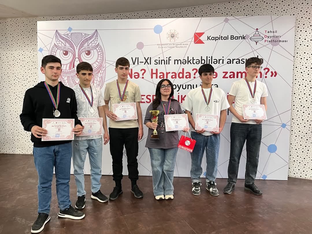 Nə? Harada? Nə zaman?” oyunu üzrə respublika çempionatı keçirildi