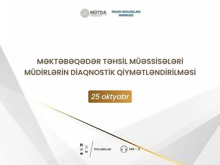 Diaqnostik qiymətləndirilmə prosesinə start verilir