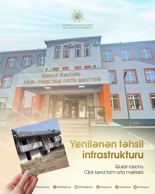 Yenilənən təhsil infrastrukturu