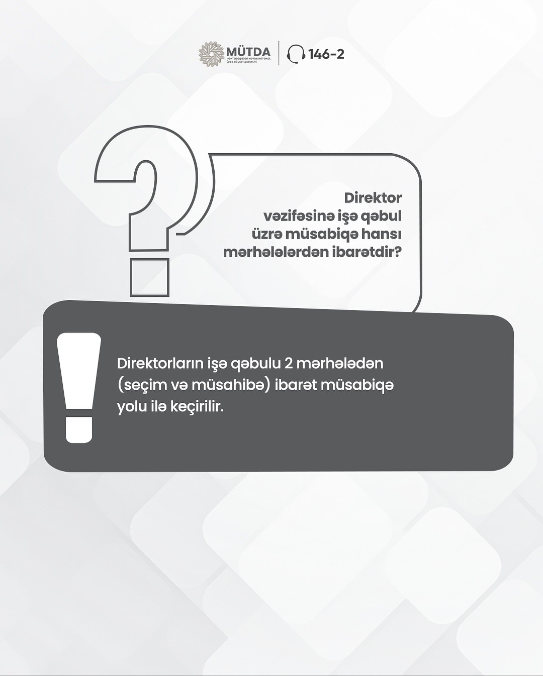 Direktorların işə qəbulu müsabiqəsi ilə bağlı ən çox verilən suallar