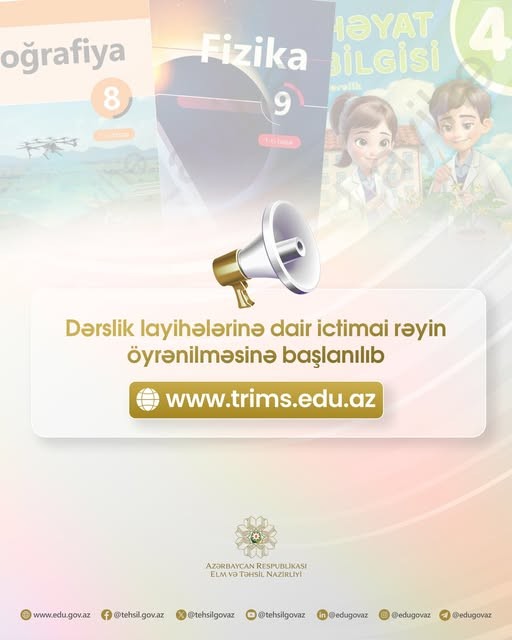 Metodik vəsaitlərə dair ictimai rəyin öyrənilməsi