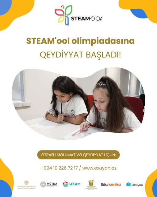 STEAM'ool Olimpiadasına qeydiyyat başladı